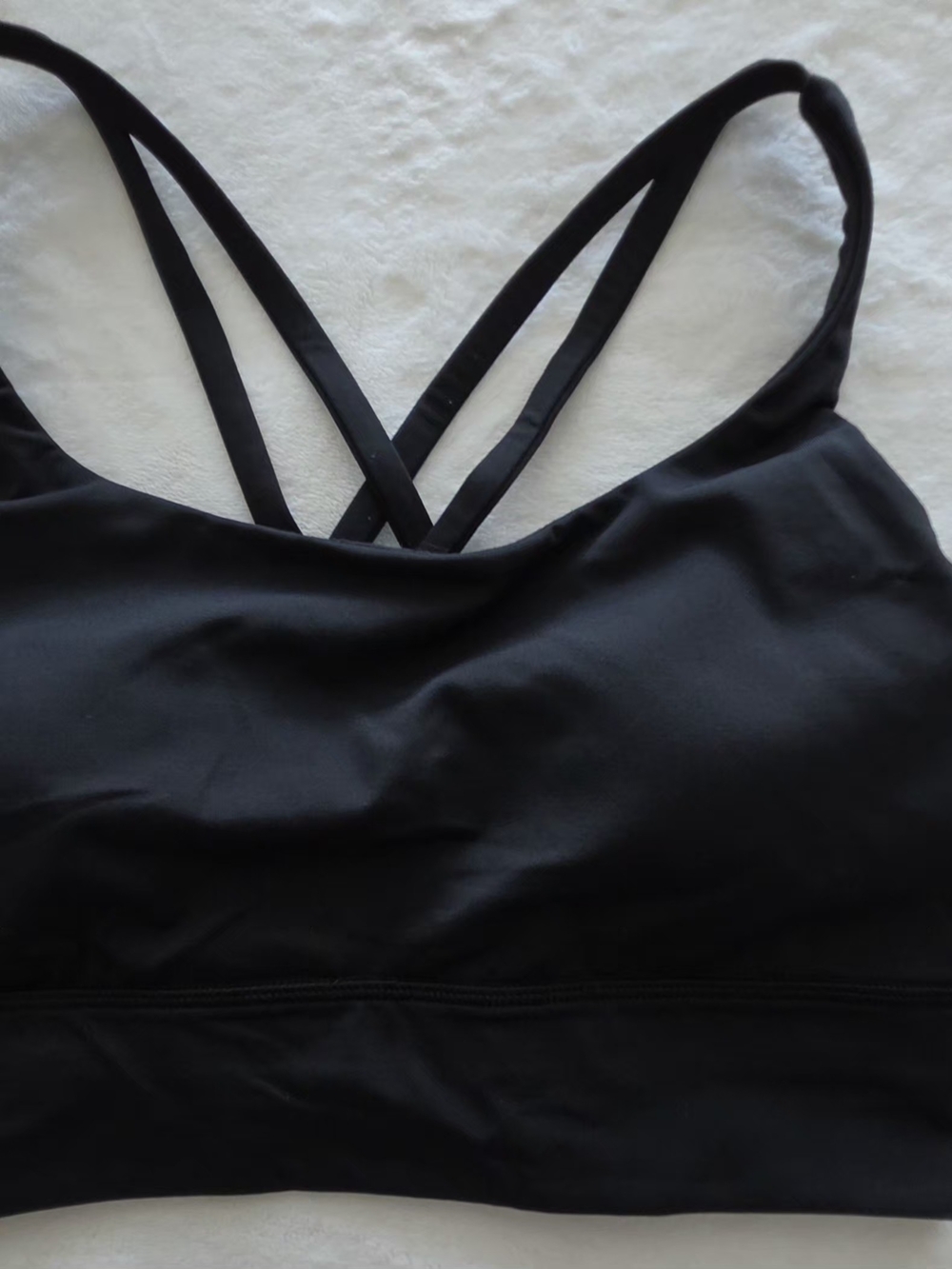 lululemon Energy Longline Bra Black Size 8 NWT